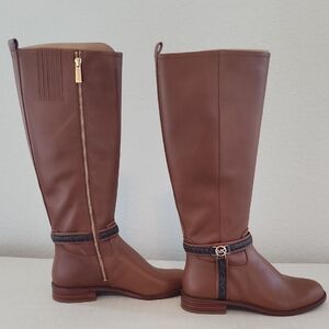 MICHAEL Michael Kors Brown Heeled Boots with Classic Design